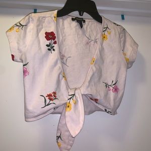 Cropped Floral shirt